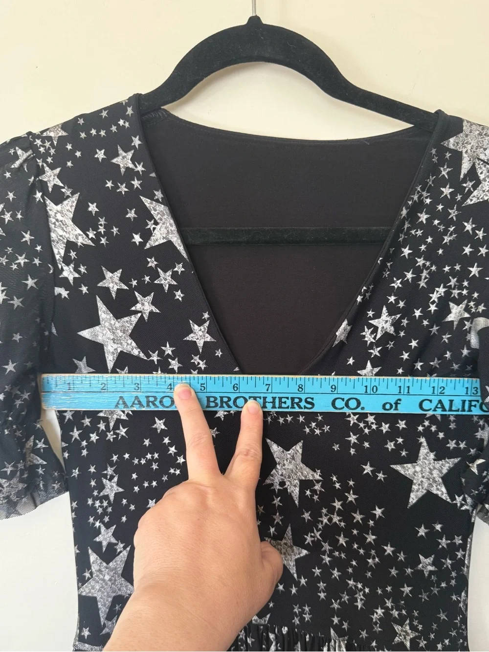 BlackMilk Stars Corrupted Stellar Midi Dress Black Mesh Silver Stars in Small - Picture 9 of 12